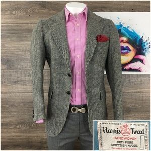 Vintage Harris Tweed Mens Wool Blazer 40R